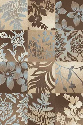 Ковер MEGA Carving d279 BROWN-BLUE