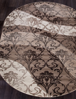 Ковер Овал MEGA Carving d268 BEIGE