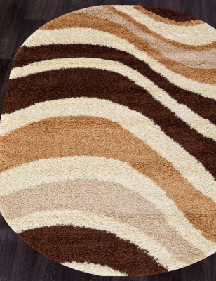 Ковер Овал SHAGGY ULTRA s607 BEIGE-BROWN