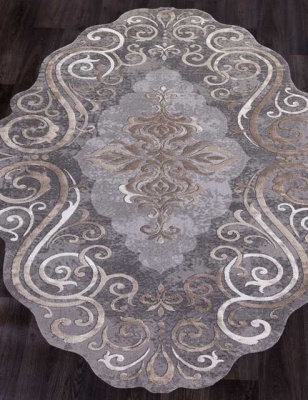 Ковер Овал SAFIR 00858G - GREY / GREY