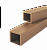 Столб ограждения малый T-DECKS PREMIUM 3D, орех (100*100*3000мм)