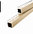 Балясина большая (квадратная) T-DECKS PREMIUM 3D, слоновая кость (55*55*3000мм)
