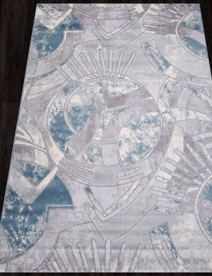 Ковер VALENTINO V133A D.GREY SHRINK _ L.BLUE